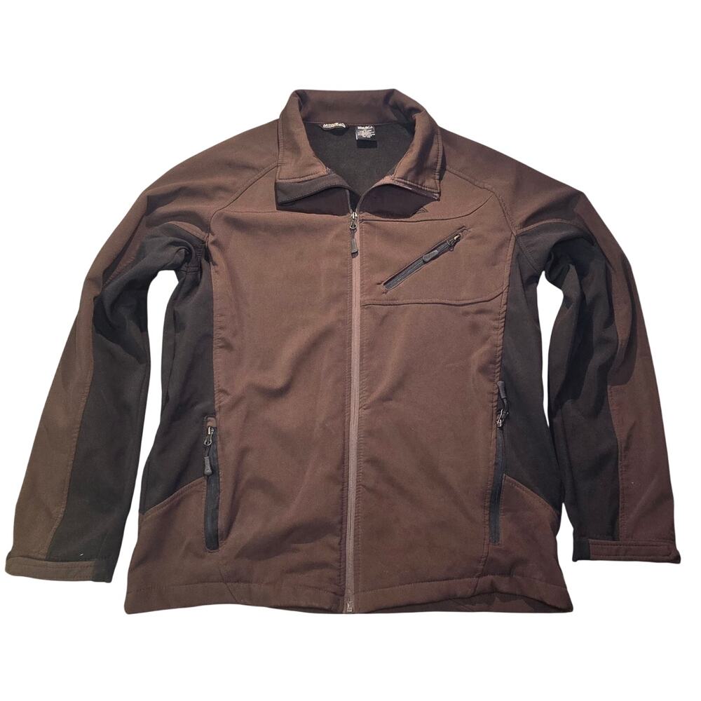Minus Zero Softshell Jacket Men's XL Brown Full Zip Fleece Lined Coat